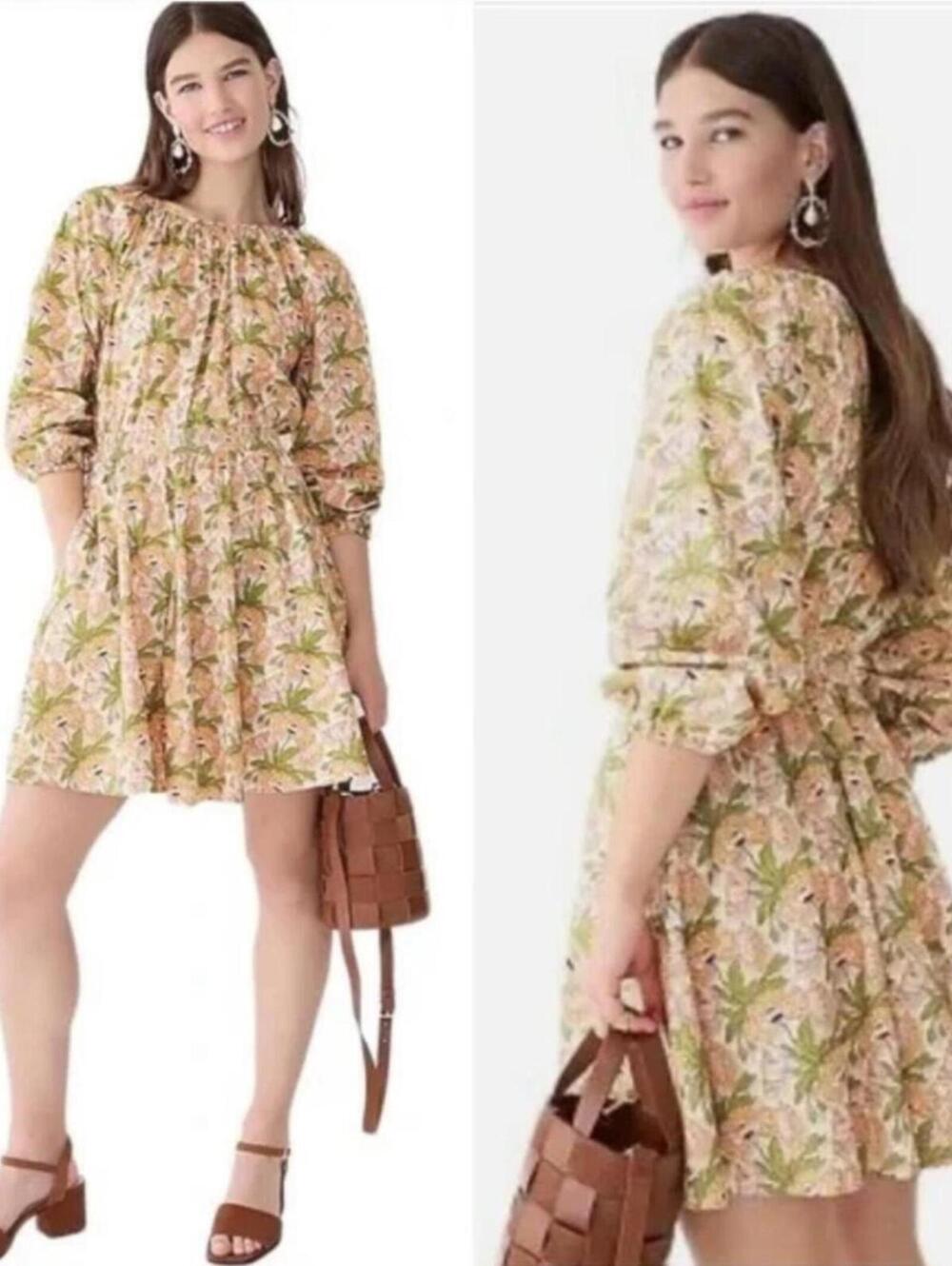 J. Crew x Liberty London Dress‎ Butterfield Poppy | Size M Mini Summer Festival